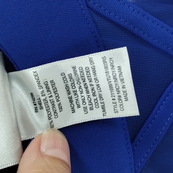 Sweet Storm Maxi Dress Size Small Blue Sleeveless Halter Formal Homecoming Gown - Picture 7 of 8